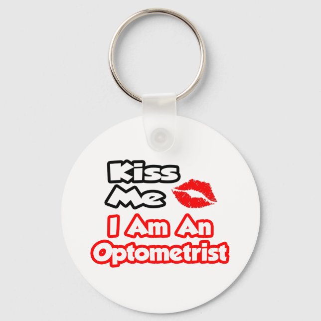 Chaveiro Beije-Me... Sou Optometrista. (Frente)