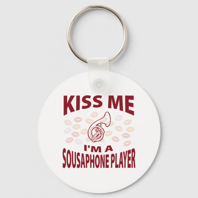 Chaveiro Beije-me, sou um jogador de Sousaphone (Frente)