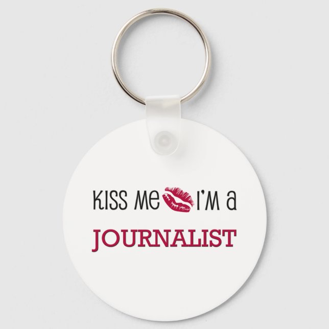 Chaveiro Beije-me Sou um JORNALISTA (Frente)