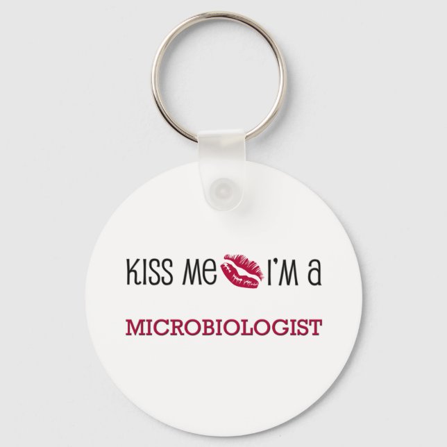 Chaveiro Beije-me, sou um MICROBIÓLOGO (Frente)