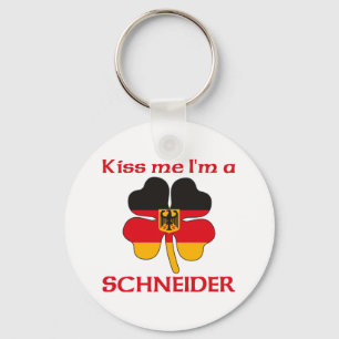 Chaveiro Beijo alemão personalizado Eu sou Schneider