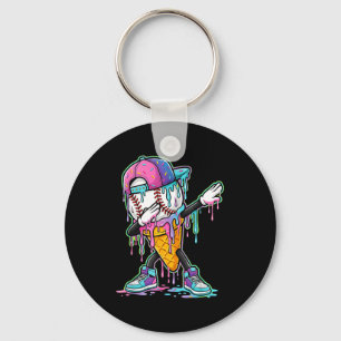 Chaveiro Béisbol pingando, garotos pingando sorvete, pingan