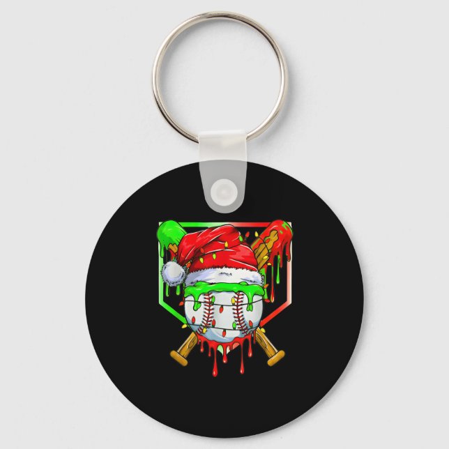 Chaveiro Beisebol De Natal Para Barramento De Sorvete Para  (Frente)