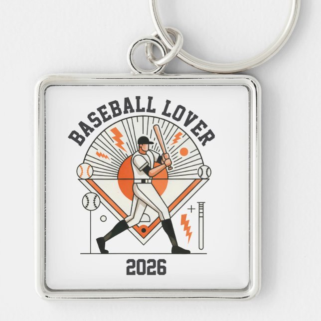 Chaveiro Beisebol Global Personalizado 2026 (Frente)