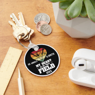 Chaveiro Beisebol Oferece meu coração nesse campo