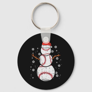 Chaveiro Beisebol Snowman Xmas Christmas Sports Boys Wo