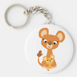 Chaveiro Bela animação Mãe Lionesa e Cub