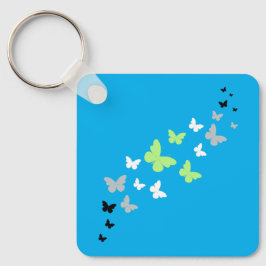 Chaveiro Bela Borboleta Agender Pride