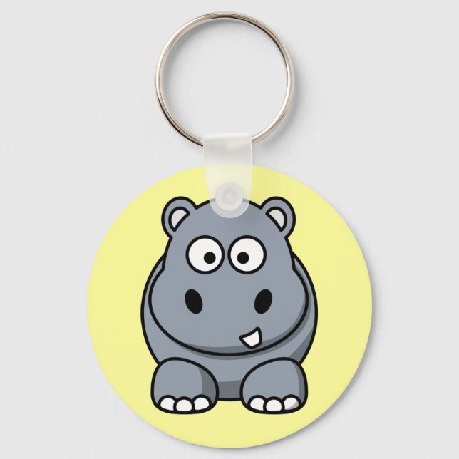 Chaveiro Bela Cartoon Hippo (Frente)