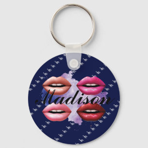 Chaveiro Bela Lábios Estilo Girly Personalizada