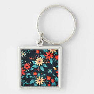Chaveiro Belas Flores Padrão Floral-48965