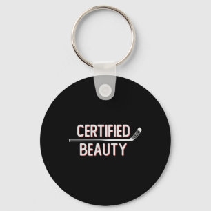 Chaveiro Beleza Certificada Funny Ice Hockey Gíria Wheel Sn