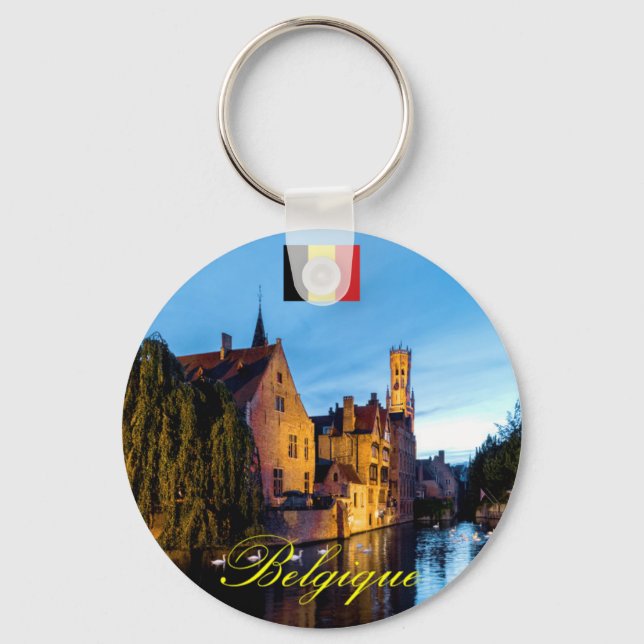 Chaveiro Belga Medieval Bruges - Foto Pro (Frente)