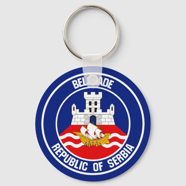 Chaveiro Belgrado Round Emblem (Frente)