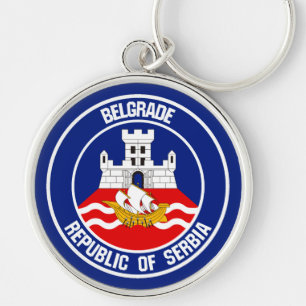 Chaveiro Belgrado Round Emblem