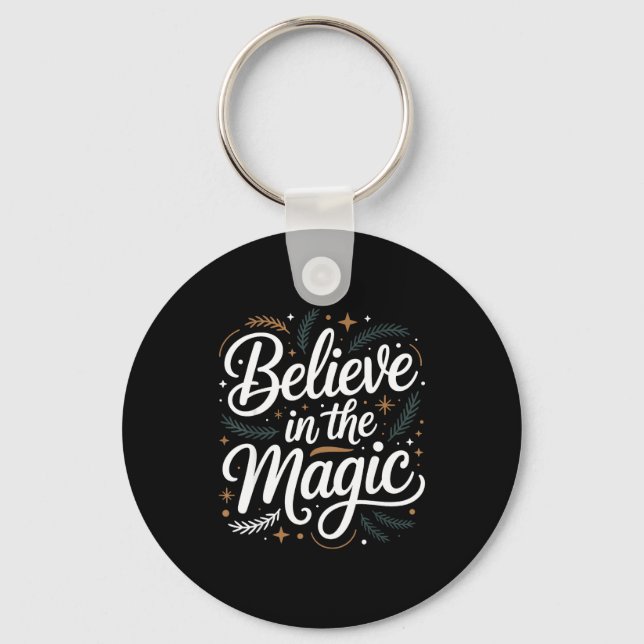 Chaveiro Believe In The Magic Christmas Insred Holiday Remi (Frente)