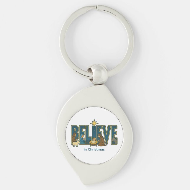 Chaveiro Believe nativity  (Frente)