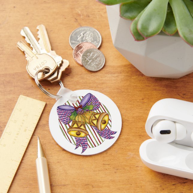 Chaveiro Belinhos bonitos de natal com fita e Arco (Mesa)