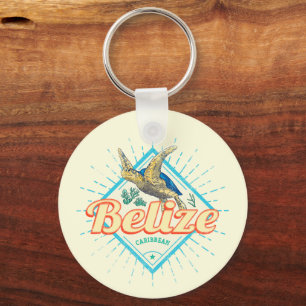 Chaveiro Belize Caribe Tartaruga Retroativa Vintage Souveni