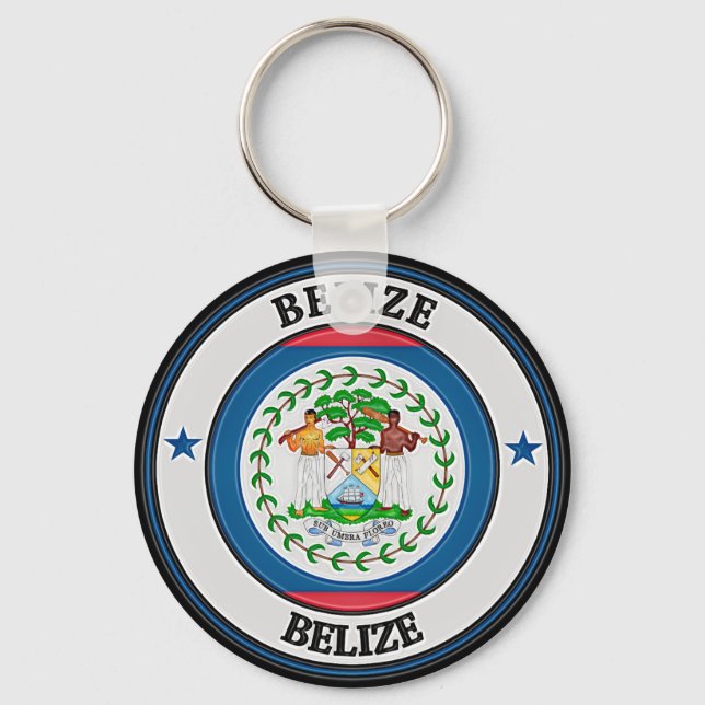 Chaveiro Belize Round Emblem (Frente)