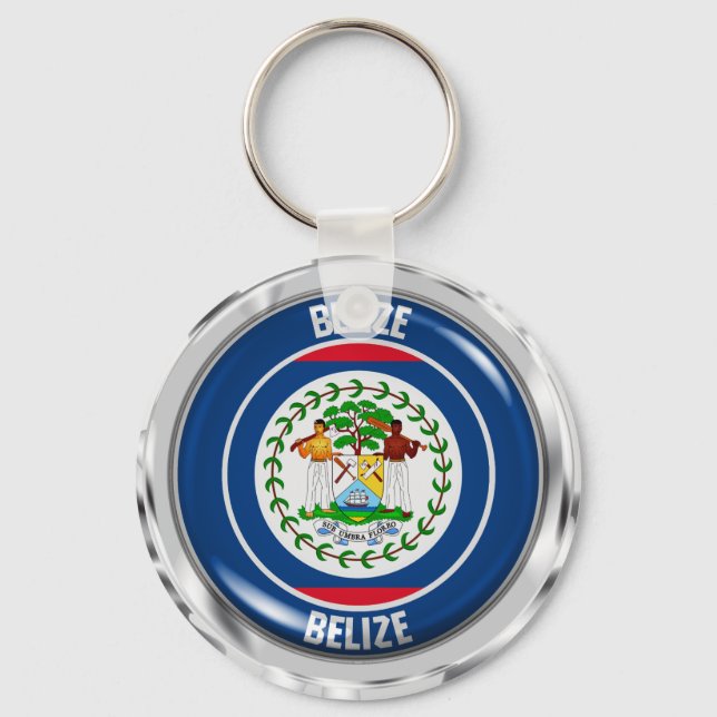 Chaveiro Belize Round Emblem (Frente)