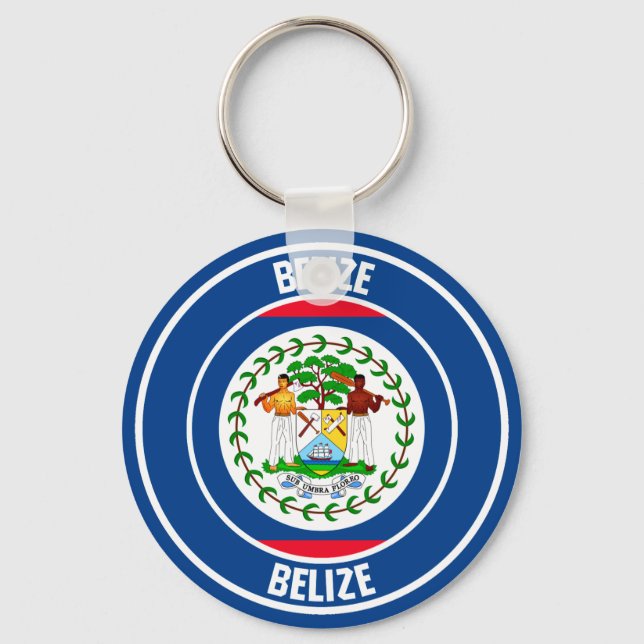 Chaveiro Belize Round Emblem (Frente)