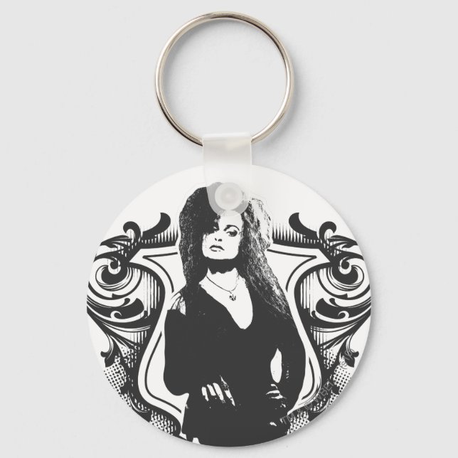 Chaveiro Bellatrix Lestrange Dark Arts Design (Frente)