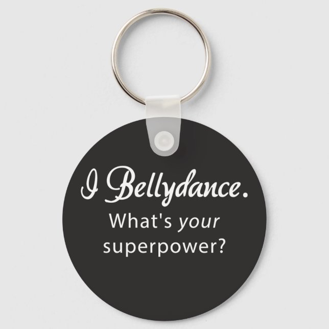 Chaveiro Bellydance Superpower Round Keychain (Frente)