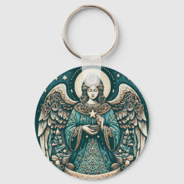 Chaveiro Belo Angel Beneath sob as estrelas