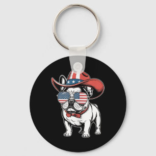 Chaveiro Belo Buldogue Francês Engraçado Cachorro Americano