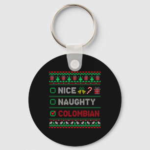Chaveiro Belo Checklist de Natal colombiano colombiano