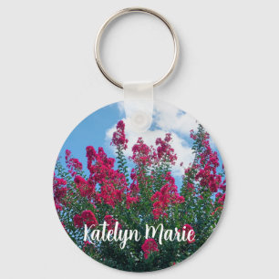 Chaveiro Belo Crepe Myrtle Flores Foto Personalizada