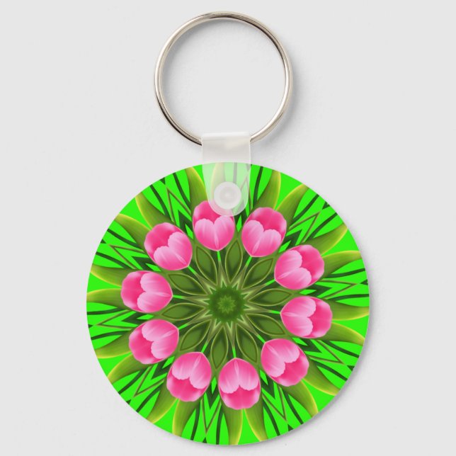 Chaveiro Belo Flor Mandala Design- 79358 (Frente)