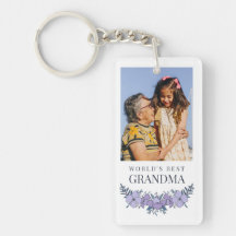 Belo Floral Azul Roxo Melhor Foto Da Avó