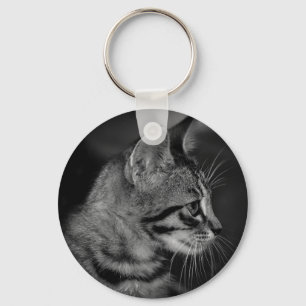 Chaveiro Belo Gatinho Preto e Branco