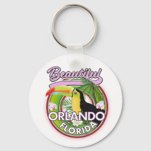 Chaveiro Belo logotipo de viagem Miami Orlando