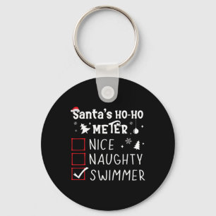 Chaveiro Belo Nadador Nadador Lista De Natal Nadando Engraç