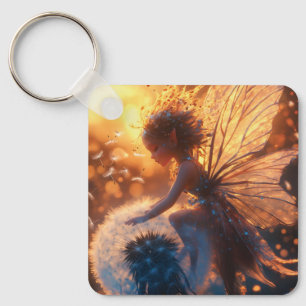 Chaveiro Belo Sol Fada com Dandelion