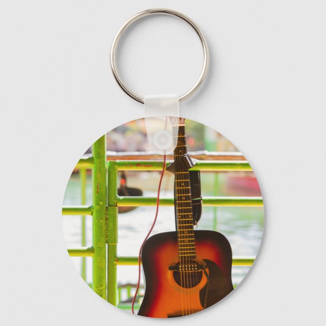 Chaveiro Belo Violão Acústico (Frente)