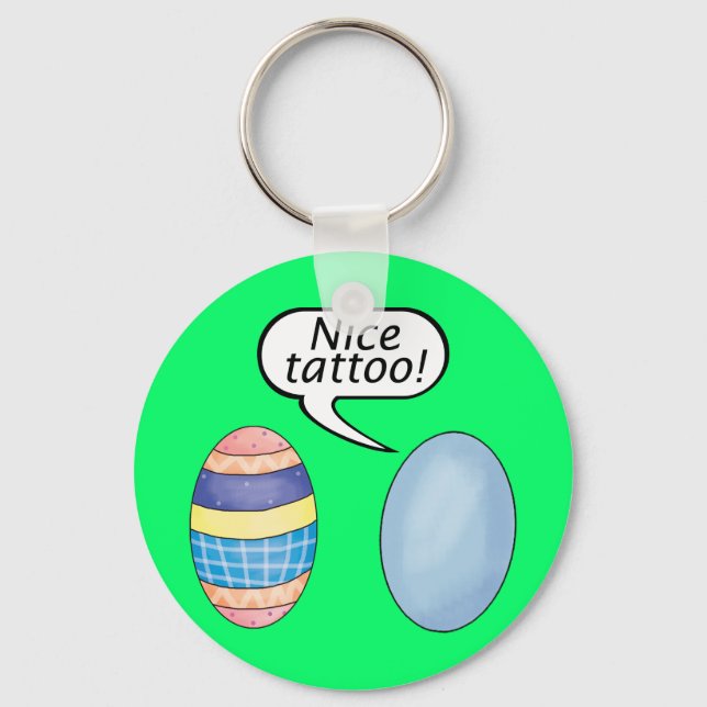 Chaveiro Belos Ovos de Páscoa De Tatuagem (Frente)