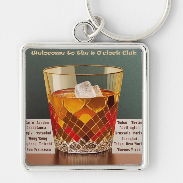 Chaveiro Bem-vindo ao Design do Meio século do Clube das 5  (Frente)