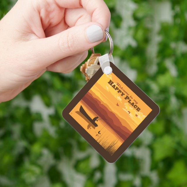 Chaveiro Bem-Vindo Ao Meu Lugar Feliz (Mão)