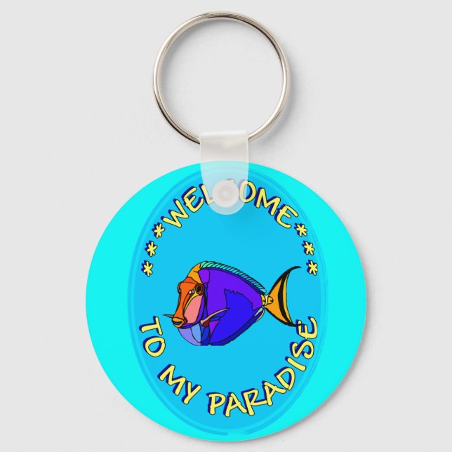 CHAVEIRO BEM-VINDO AO MEU PARAÍSO (Frente)