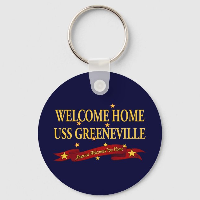 Chaveiro Bem-vindo ao site USS Greeneville (Frente)
