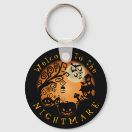 Chaveiro Bem-vindos ao Pesadelo do Halloween Pumpkin Person