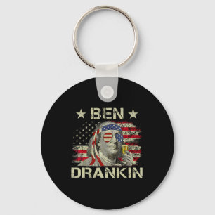 Chaveiro Ben Drankin Benjamin Franklin 4 De Julho Divertido
