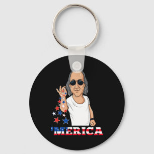 Chaveiro Ben Franklin 4 De Julho Merica