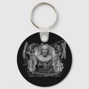 Chaveiro Ben Franklin, um herói, na liberdade & na