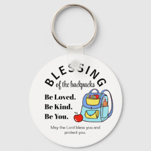Chaveiro Bênção das mochilas Seja Amada. Seja gentil.