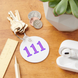 Chaveiro Bênçãos do Número do Anjo 111